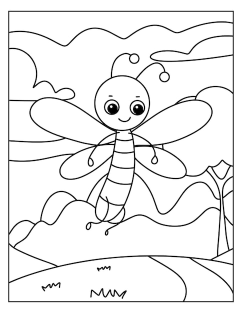 Páginas para colorear de insectos imprimibles para niños