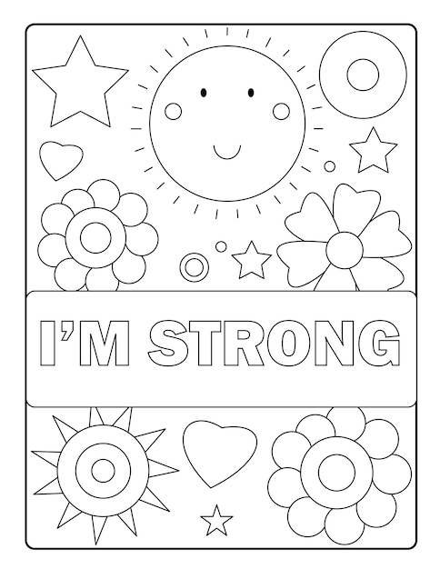 Páginas para colorear inspiradoras con discurso motivacional Vol1