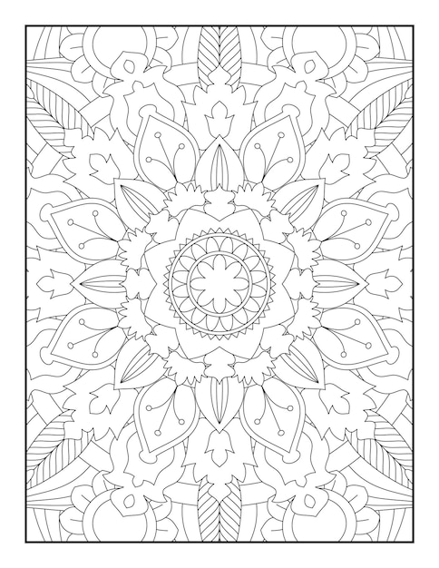 Páginas para colorear de mandala, página para colorear de mandala para adultos, mandala, páginas para colorear para adultos