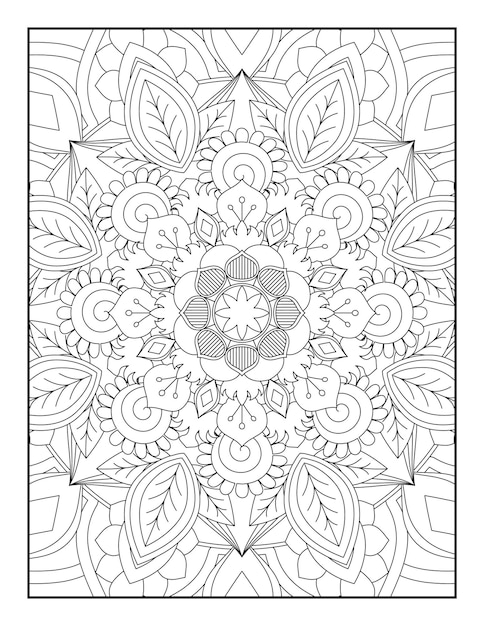 Páginas para colorear de mandala, página para colorear de mandala para adultos, mandala, páginas para colorear para adultos
