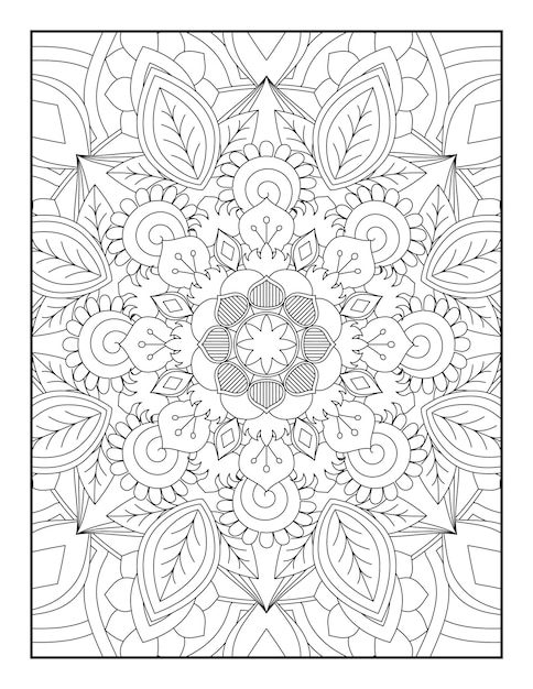 Páginas para colorear de mandala, página para colorear de mandala para adultos, mandala, páginas para colorear para adultos