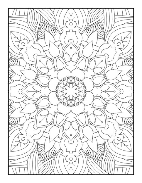 Páginas para colorear de mandala, página para colorear de mandala para adultos, mandala, páginas para colorear para adultos