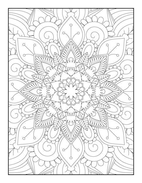 Páginas para colorear de mandala, página para colorear de mandala para adultos, páginas para colorear para adultos, mandala