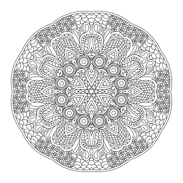 Páginas para colorear Mandala