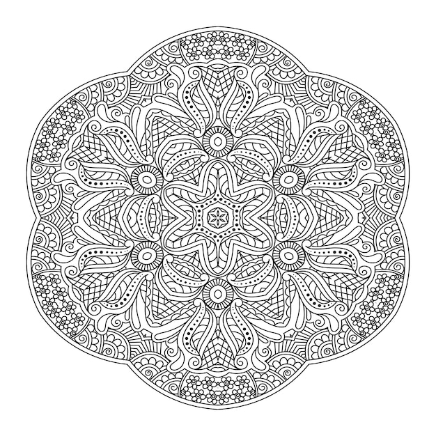 Páginas para colorear Mandala
