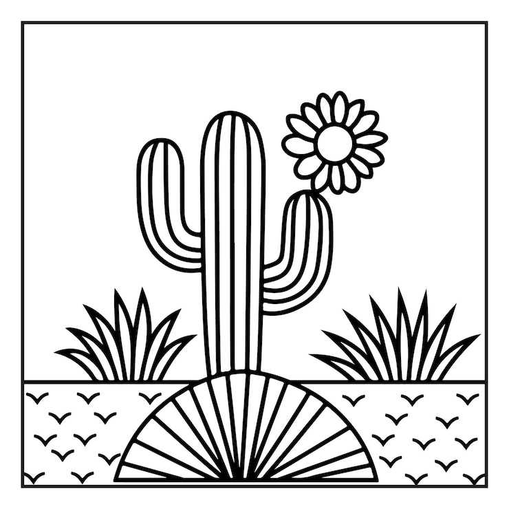 Vector páginas para colorear en negrita y fáciles para niños y adultos imprime una página para colorear bonita