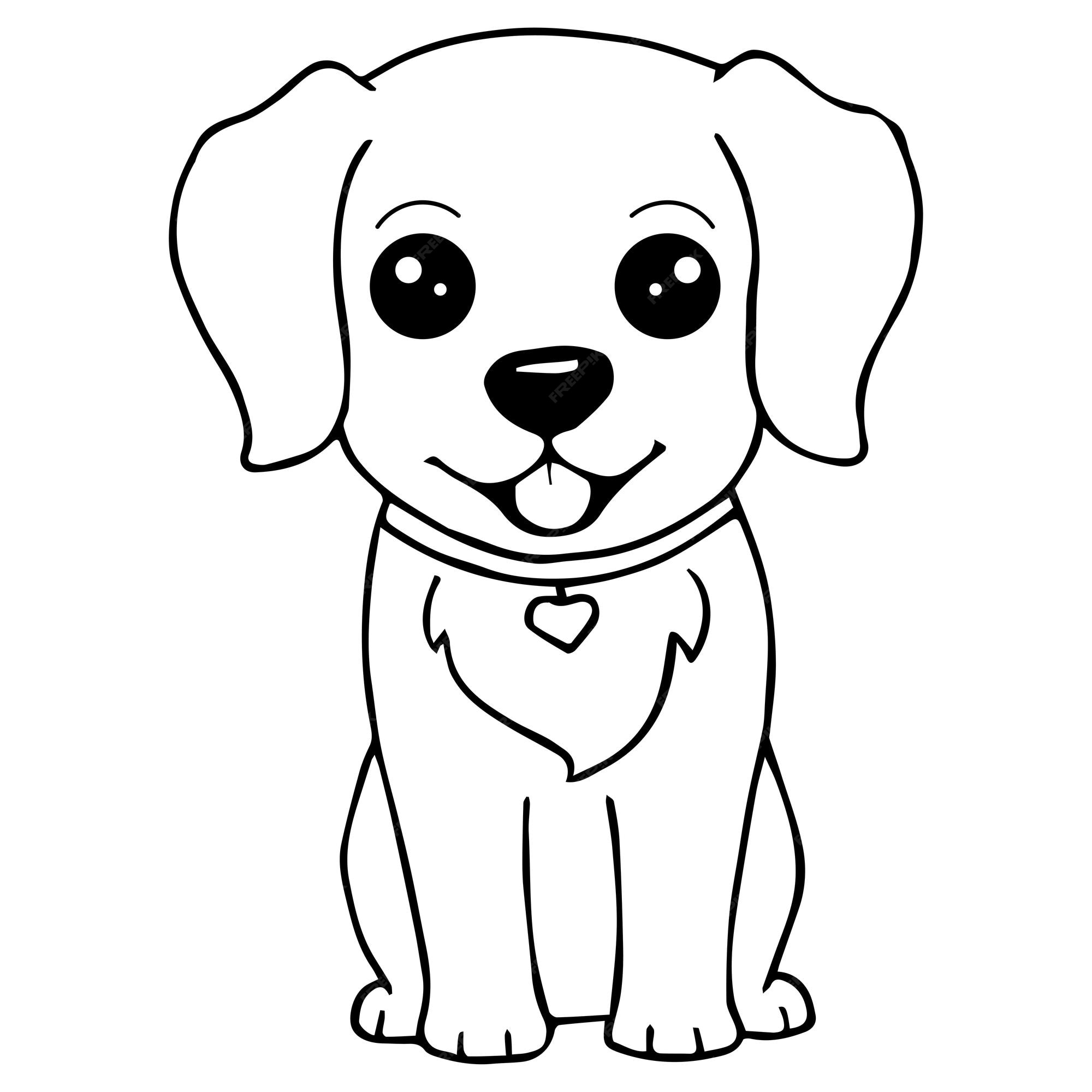 Detalle 27+ imagen dibujos de perritos kawaii para colorear ...