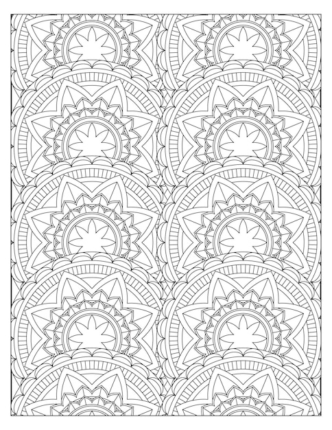 Páginas para colorear con patrones florales