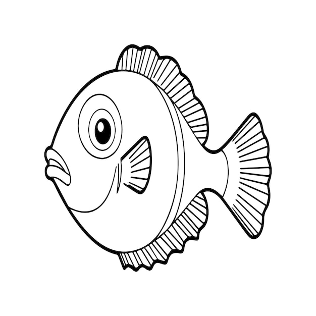 Páginas para colorear Peces payaso Esbozo de Peces Payaso para el libro para colorear