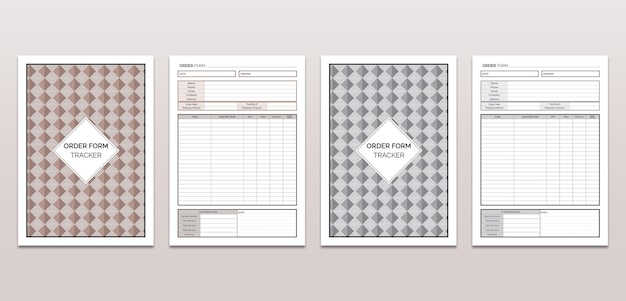 Páginas imprimibles de Order Form Tracker