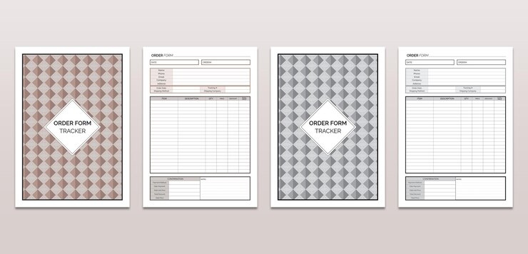 Páginas imprimibles de Order Form Tracker