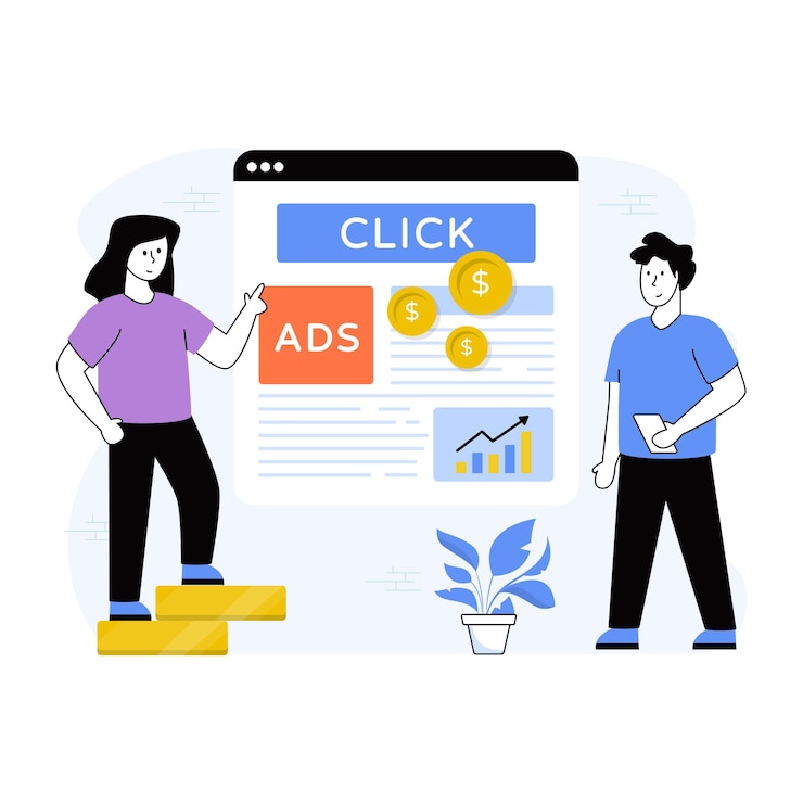 Vector pago por clic