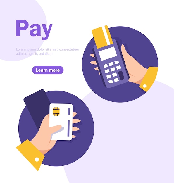 Pago con icono de teléfono inteligente, pago móvil en línea, ilustración de vector de icono de diseño plano