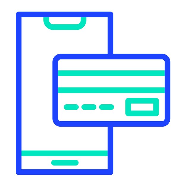 Pago en línea Ilustración de diseño de íconos vectoriales