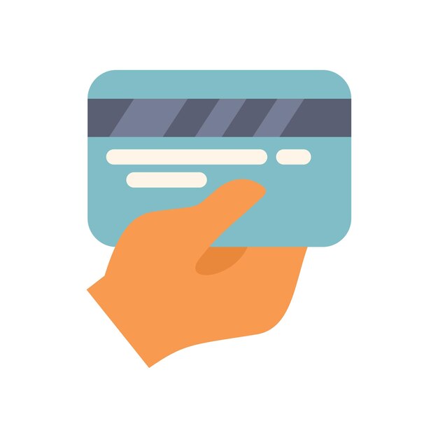 Pago en línea con tarjeta de crédito en la mano