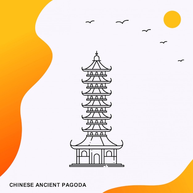 Pagoda antiguo chino