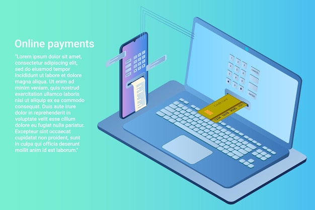 Pagos en línea Smartphone con una aplicación de pago con tarjeta de crédito y monedas