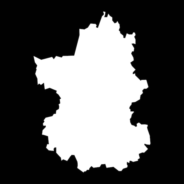 Paijat Hame mapa región de Finlandia ilustración vectorial