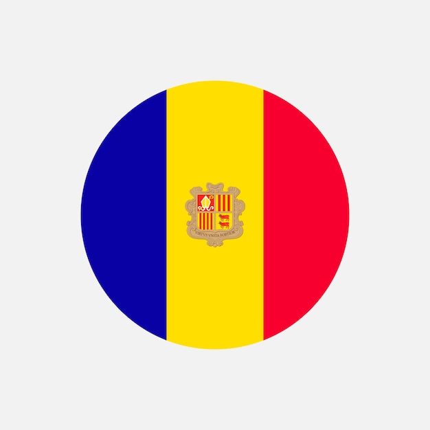 País Andorra Andorra bandera ilustración vectorial