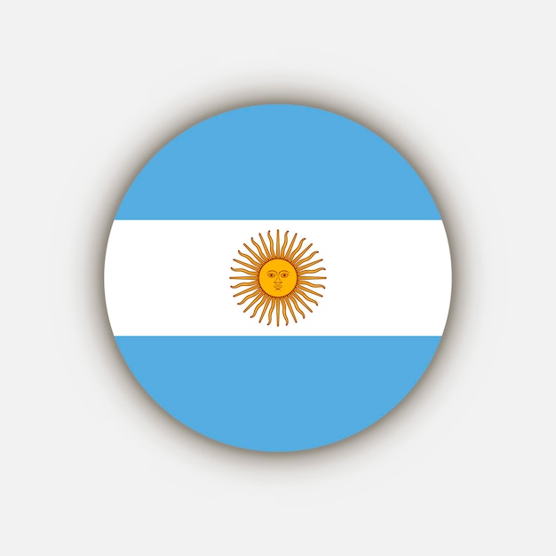País Argentina Argentina bandera ilustración vectorial