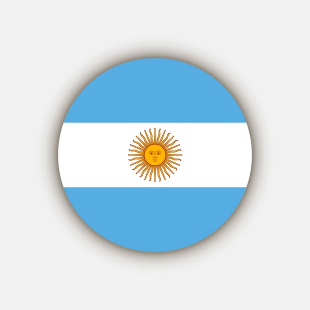 País Argentina Argentina bandera ilustración vectorial