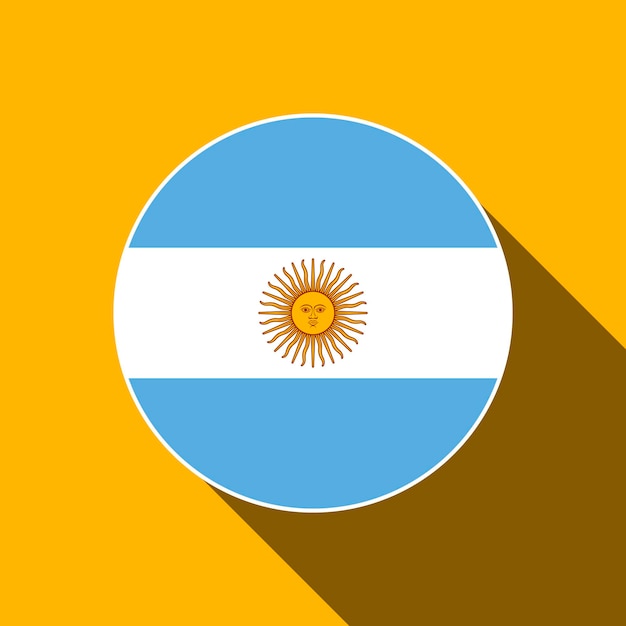 País Argentina Argentina bandera ilustración vectorial