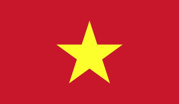 País en Asia Diseño de la bandera de Vietnam Vector EPS