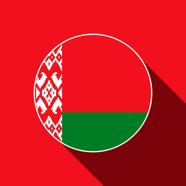 País Bielorrusia Bielorrusia bandera Vector ilustración