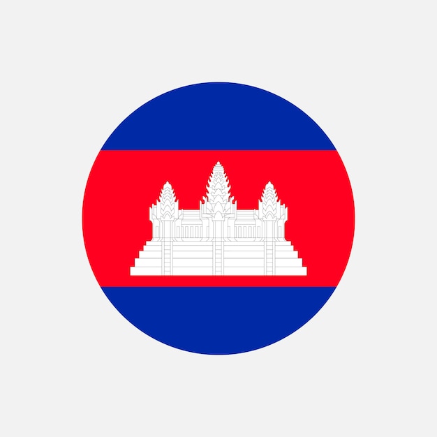 País Camboya Camboya bandera ilustración vectorial