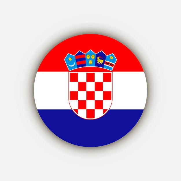 País croacia croacia bandera ilustración vectorial