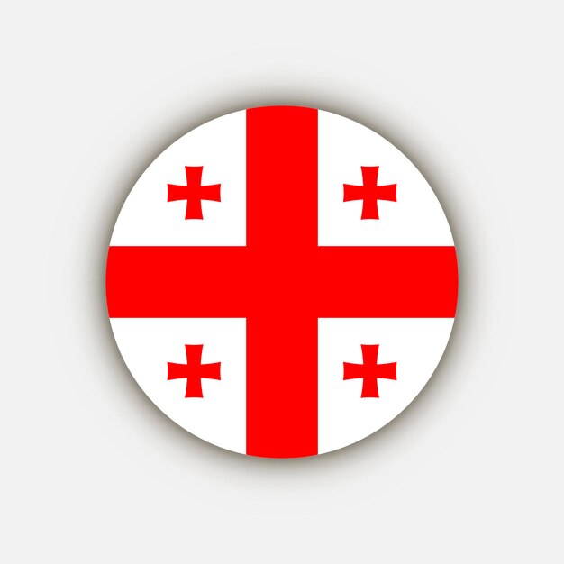 País Georgia Georgia bandera ilustración vectorial