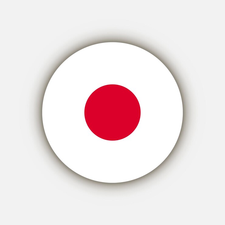 Vector país japón japón bandera vector ilustración