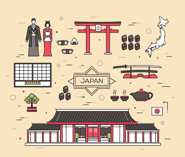 País Japón viaje de mercancías