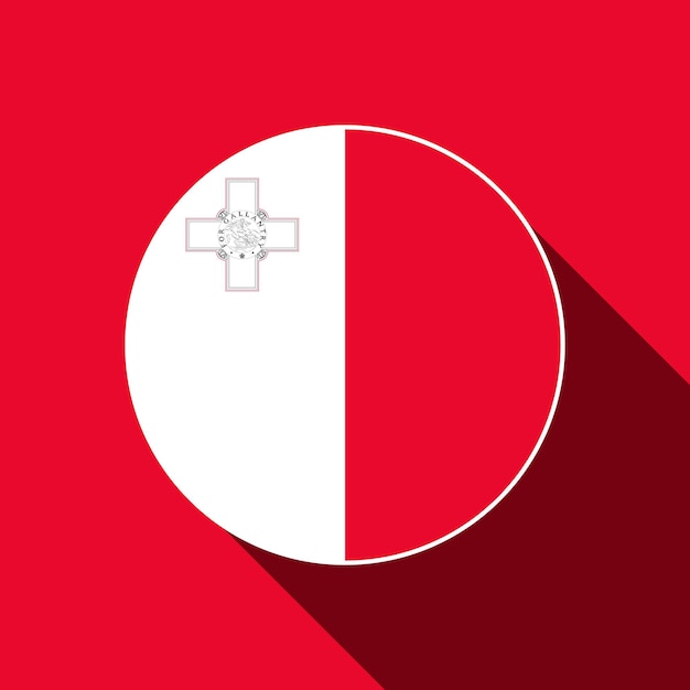 País Malta Malta bandera Vector ilustración