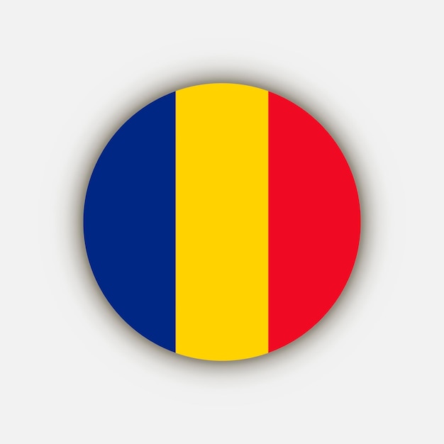 País Rumania Rumania bandera ilustración vectorial