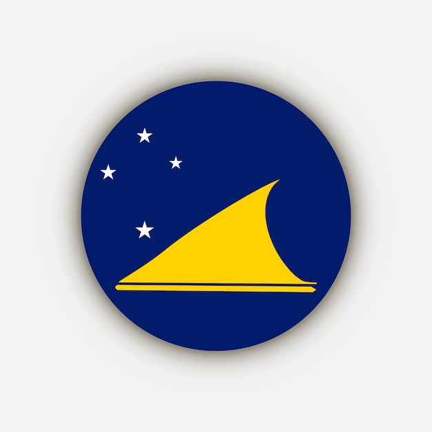 País tokelau tokelau bandera ilustración vectorial