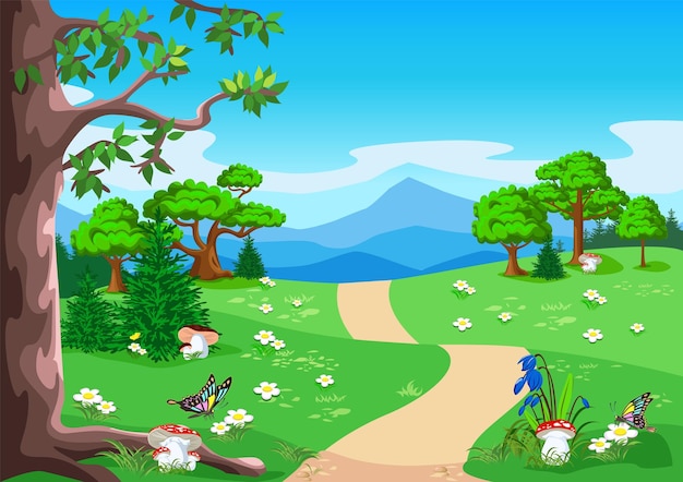 Paisaje de cuento de hadas