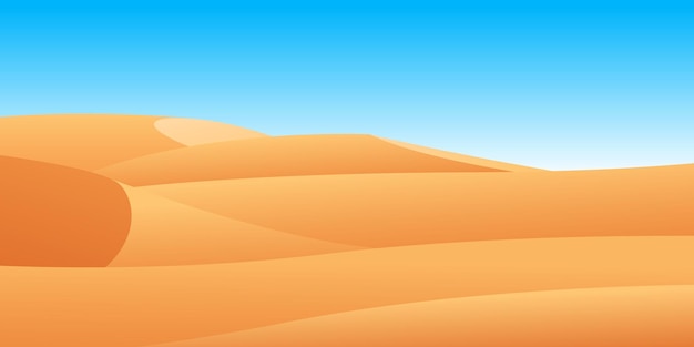 Vector paisaje desértico