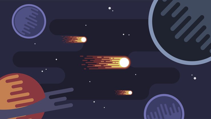 Vector paisaje espacial