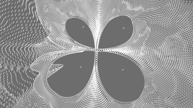 Paisaje de estructura metálica sobre fondo blanco Fondo de tecnología de vector geométrico abstracto Fondo digital de vector 3d