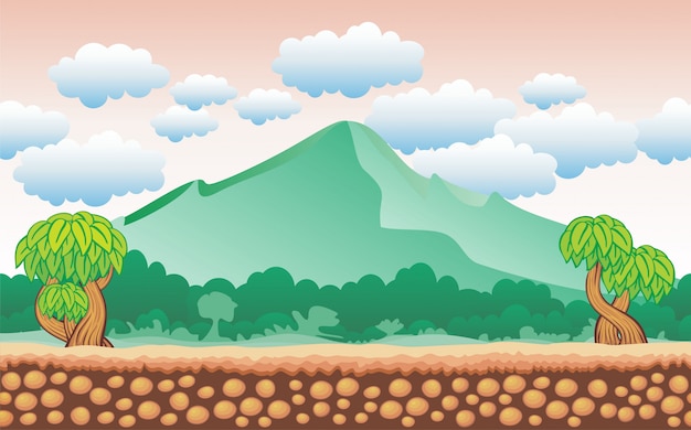 paisaje sin fin para el fondo del juego