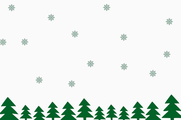Paisaje invernal con ventisqueros y abetos nevados Vector 3d ilustración Fondo de naturaleza estacional Colinas de nieve heladas Concepto de arte del juego Ilustración vectorial Dibujos animados Tierras nevadas de invierno