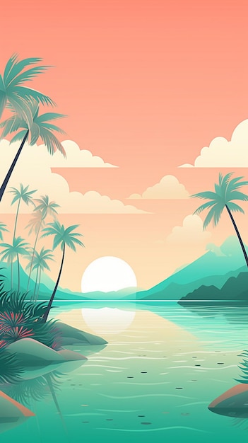 El paisaje de las islas tropicales de verano 4