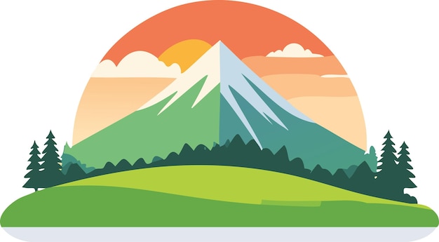 Paisaje natural para el trabajo gráfico