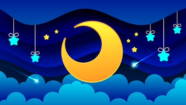 Paisaje nocturno de nubes espesas El cielo nocturno Un hermoso paisaje