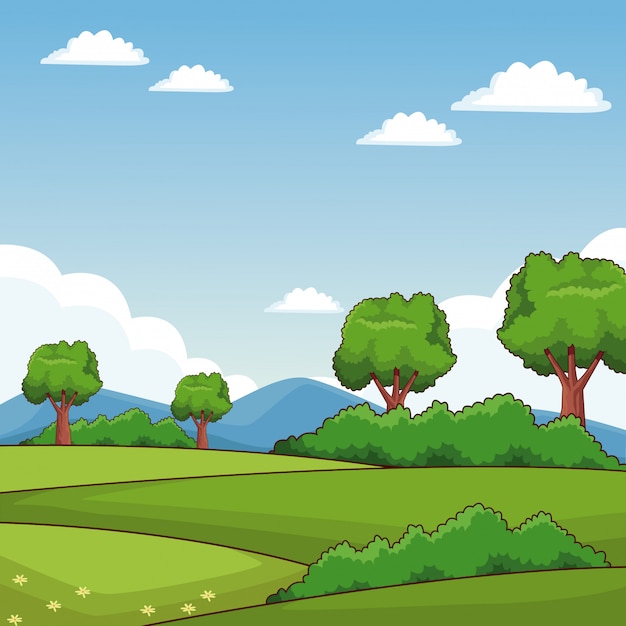 Paisaje del paisaje de la naturaleza de Beauitful