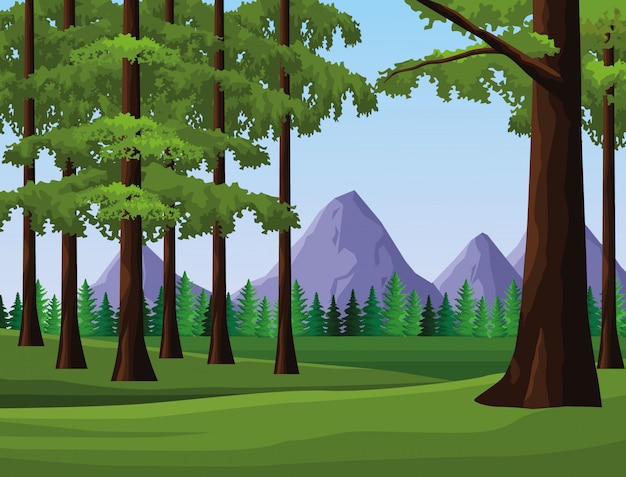 Vector paisaje del paisaje de la pasión por los viajes