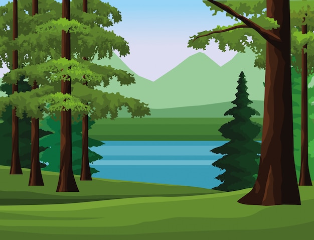 Vector paisaje del paisaje de la pasión por los viajes