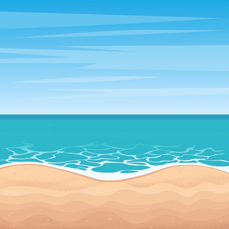 Vector paisaje de playa