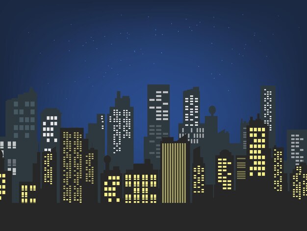 el paisaje urbano de la noche